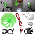 Miniatyrbild 2 av 5: Dc Mini Vindturbin Vindgenerator Vindkraftverk Led Diy Modellkit För Cykel Fp