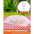 Miniatyrbild 3 av 5: Matnät, matskydd, hopfällbara matnät, nätmatskydd för utomhusbruk, picknicktillbehör, matskydd för utomhusbruk, återanvändbara och hopfällbara, 5-pack (1