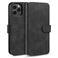 Miniatyrbillede 2 af 5: DG.MING iPhone 13 Pro Etui Retro Læder Sort Sort