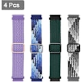 Pikkukuva 2 / 4: 0,78 tuuman punotut nyloniset joustavat rannekkeet Samsung Galaxy Watch 4/5/6/Active2 40 tuumaa, 44 tuumaa