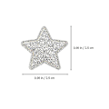 Miniatyrbilde 4 av 4: 100 stk stjernelapper glitterlapper glitter stjerneapplikasjoner