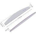 Miniatyrbilde 3 av 5: 16 stk Dobbeltsidige Neglefiler - 100/180 Grit Vaskbare Hvite
