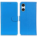 Pikkukuva 1 / 5: Sony Xperia 10 VI Litsi Nahkakotelo Sininen