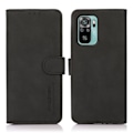 Miniatyrbillede 1 af 5: Xiaomi Redmi Note 10S - KHAZNEH Retro Læder Etui - Sort