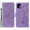 Miniatyrbillede 1 af 5: iPhone 13 - Trykt Mandala Læder Etui - Lilla