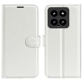 Miniatyrbillede 1 af 5: Xiaomi 14 Etui Litchi Læder Hvid