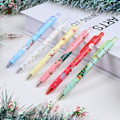 Miniatyrbild 3 av 5: 24-pack julpenner, julkulspetspennor, tecknade jultomteälgar, set, julklapp adventskalender 2023