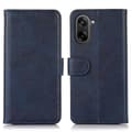 For OnePlus Nord CE5 5G Case, Leather Wallet Case with Cowhide Texture and Stand, Premium Magnetic Flip Case Blue