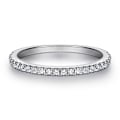 Miniatyrbilde 5 av 5: Platina-belagt sterling sølv uendelige elementer zirkonia blomst glorie ring størrelse 9