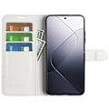 Miniatyrbillede 2 af 5: Xiaomi 14 Etui Litchi Læder Hvid