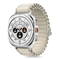 Miniatyrbillede 1 af 3: Tech-Protect Galaxy Watch Ultra 47 mm Armbånd Weave Pro Crayon White