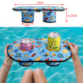 Miniatyrbilde 2 av 5: Oppblåsbar poolkoppholder - Poolbar drikkeholder, oppblåsbar drikkeholder, flytende koppholder