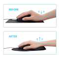 Miniatyrbillede 5 af 5: Håndledsstøtte til tastatur og mus - Memory Foam - Superfin fiber - Holdbar og komfortabel musemåtte