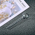 Miniatyrbillede 2 af 4: 10 stk. Pyrex glas sugerør til drikkevarer, rundt hoveddesign, genanvendelige, miljøvenlige