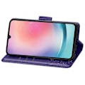 Miniatyrbillede 3 af 5: Samsung Galaxy A25 5G Etui Læder Stor Sommerfugl Mørk Lila