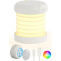 Pikkukuva 1 / 5: LED-retkilyhty, magneettinen RGB-väriä vaihtava retkilyhty, telttavalaisin, kannettava, vedenpitävä, himmennettävä ja 4 valaistustilaa retkeilyyn ja telttailuun