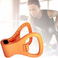 Miniatyrbild 1 av 5: Kettlebell styrketräning justerbar bärbar viktgrepp reseträning utrustning redskap för gymväska, tyngdlyftning