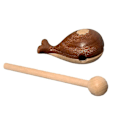 Miniatyrbild 1 av 5: Träfiskprydnad Slät Yta Valform Blockleksak Prydnad Slagverksinstrument för Skrivbord