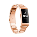 Pikkukuva 4 / 5: Ylellinen metalliranneke Fitbit Charge 3 / 4 Ruusukulta