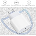 Miniatyrbillede 5 af 5: iPhone Hurtigoplader 20w Usb-c Hurtigoplader Med Kabel Hvid