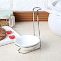 Miniatyrbillede 2 af 5: Ske Rest Holder Suppeske Rest Køkken Rustfrit Stål Suppeske Bedste Suppeske Si Holder Stativ Rack Suppeske Holder Ske Holder Stativ