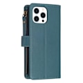 Miniatyrbillede 3 af 5: iPhone 15 Pro Etui 9-Kort Multifunktionel Grøn