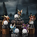Miniatyrbilde 2 av 5: Fargeendrende lavahartsbasert dragestatue Luminescent Holy Dr A9 onesize