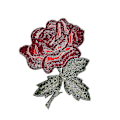 Miniatyrbilde 2 av 3: 10 stk Blomster Boho Rose Patch Brodert Retro Blomster Applikasjon Stryk På Sy På Kjærlighet Emblem