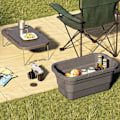 Miniatyrbild 2 av 5: Bärbar förvaringskorg för utomhusbruk, camping, segling, hopfällbar multifunktionell picknickkorg, hopfällbar låda