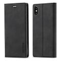 Miniatyrbillede 3 af 5: iPhone X/Xs - LC.IMEEKE Læder Flip Cover - Sort Black Sort