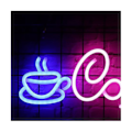 Miniatyrbild 3 av 5: Kaffe Neon Skylt Usb-driven Kaffe Skylt Led Camping Ljus Led Skylt För Väggdekor Restaurang Hotell