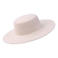 Miniatyrbilde 1 av 5: Kvinners Hatter Ensfarget Personlighet Bred Bremskjerm Flat Topp Design Enkelt Elegant Formelt Topplue