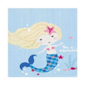 Miniatyrbillede 2 af 2: Amscan Be A Mermaid 2-lags servietter (20-pak) One Size Blå Blue One Size