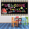 Miniatyrbild 2 av 5: Skolöppningssäsong Tillbaka till skolan Säsong Dörrgardin Banner Dekoration- 2023