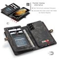 Miniatyrbild 5 av 5: Samsung Galaxy S21 Plus - CASEME 2-i-1 Multifunktionellt Plånboksfodral - Svart
