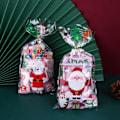 Miniatyrbillede 4 af 5: 50 stk. julegodteposer i plast Julekage gaveposer A6 onesize
