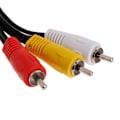 Miniatyrbillede 5 af 5: 1. 3 RCA Han Til 6 RCA Hun Stik Splitter Lyd Video AV Adapter