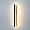 Miniatyrbilde 1 av 4: 15w innendørs vegglampe, 40cm lang LED-lys, 3 fargetemperaturer, soverom stue trapp korridor svart stor vegglampe svart
