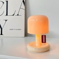 Pikkukuva 1 / 5: Sivupöytävalaisin Auringonlasku Yövalo eativ USB Ladattava Sieni Oranssi Onesize