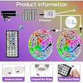 Miniatyrbilde 4 av 5: 30m LED-lys Bluetooth RGB LED-stripelys
