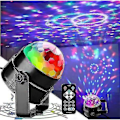 Miniatyrbilde 4 av 4: Diskokule Diskolampe Partylykt Diskobelysning Lyseffekter 7 Farger Musikkstyrt LED DJ-lampe Partybelysning Partylampe For Halloween Jul