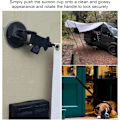 Miniatyrbillede 5 af 5: Heavy Duty Bil Camping Tie Down Sugerkopper, 4 Stykker Stærk Power Camping Presenning Tilbehør med Sikringskroge