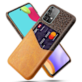 Miniatyrbilde 1 av 4: Samsung Galaxy A52 / A52s - KSQ Deksel Med Kortlomme - Oransje Oransje Oransje
