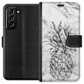 Pikkukuva 1 / 3: Samsung Galaxy S21+ 5G Lompakkokotelo Ananas