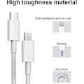 Miniatyrbillede 4 af 5: iPhone Hurtigoplader 20w Usb-c Hurtigoplader Med Kabel Hvid