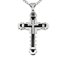 Miniatyrbilde 5 av 5: Dominerende Herre Kors Halskjede Legering Anheng Bor Personlighet Smykker Tilbehør Klassisk Trendy Choker B-gullfarge