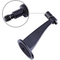 Miniatyrbillede 4 af 4: Kikkertstativadapter, stativadapter til kikkert, sort holdbar metal kikkert adapter, monter stativbeslag til kikkertteleskop