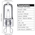 Miniatyrbillede 2 af 5: G9 Halogenpærer 28W, 230V, 10-pak 28W