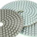 Miniatyrbillede 3 af 4: (Specialtilbud) Diamantslibeskive 11 Dele 4 Tommer Diamant Vådslibepuder Polerskive + 1 Støttepude til Granit Marmor Sten Keramiske Fliser Beton