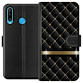 Miniatyrbillede 1 af 3: Huawei P30 lite Pung Etui Luksuriøs Sort